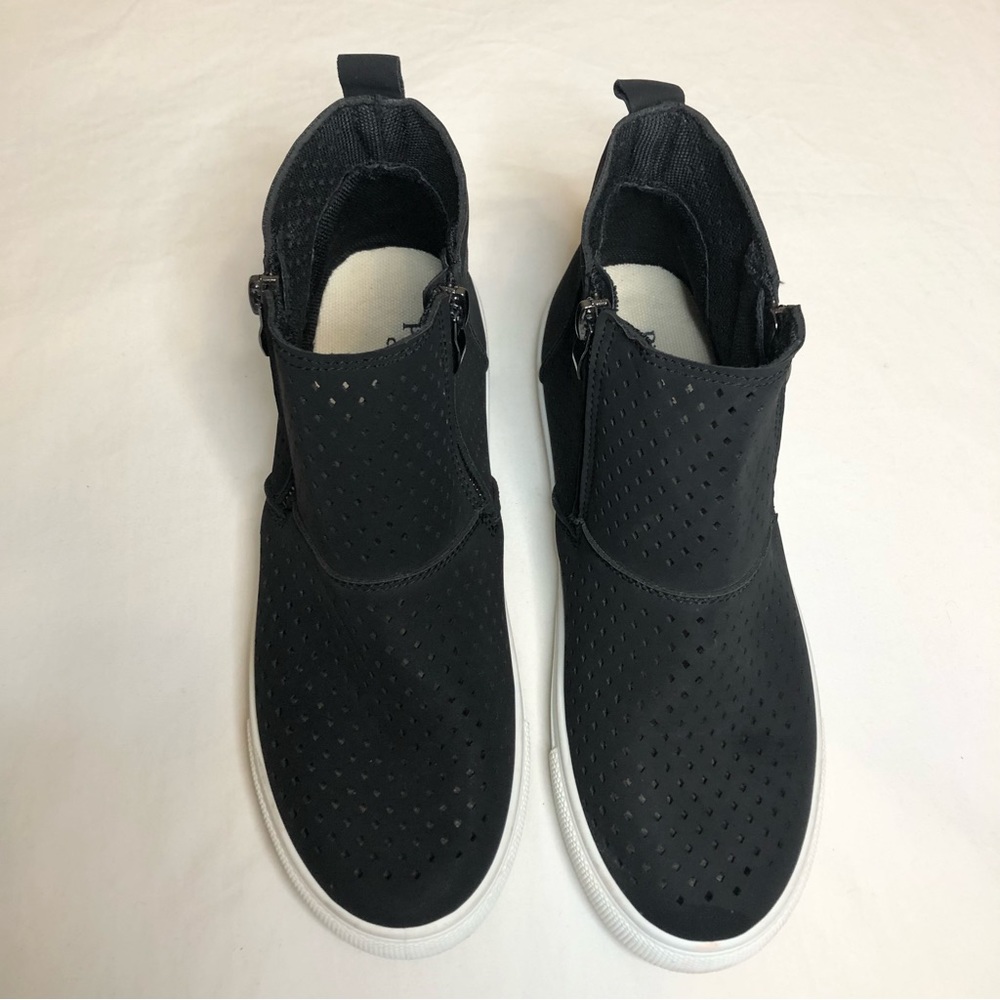 Pierre Dumas Black Fast 5 Mid Sneakers w/Zipper